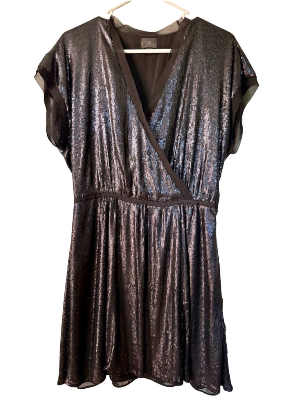 Banana Republic Limited Edition Sequin Wrap Mini Dress